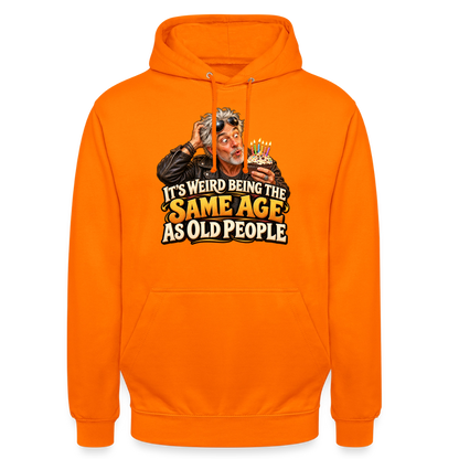 CityShirts - Hoodie - Same age as old people - CS018 - orange