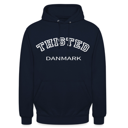 CityShirt - Hoodie - Thisted - marineblå