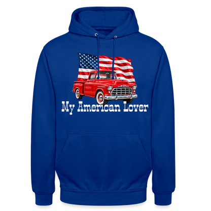 CityShirts - Hoodie - US Car - kongeblå