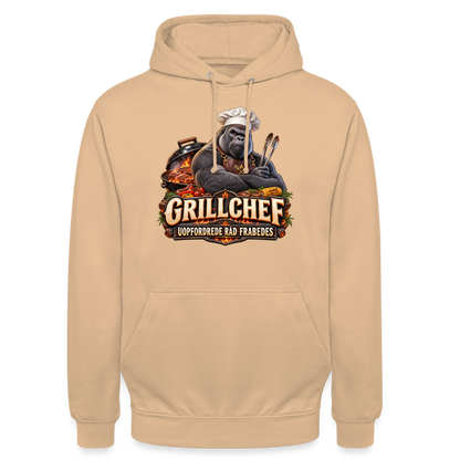 CityShirts - Hoodie - Grillchef – Uopfordrede råd frabedes - CS047 - fersken