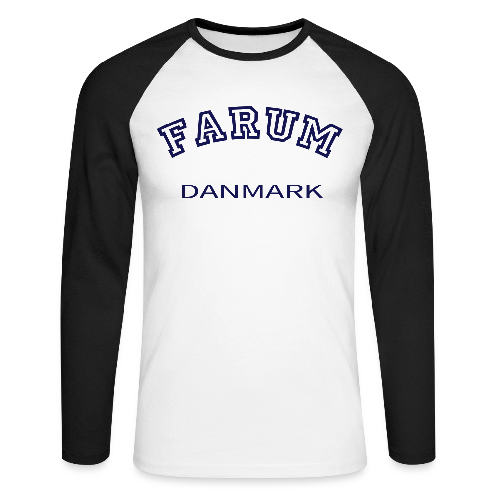 CityShirt - Baseball T-Shirt - Farum - hvid/sort
