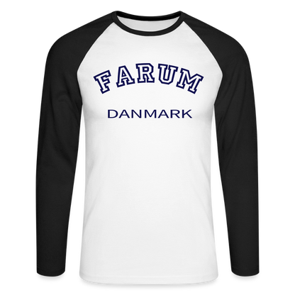 CityShirt - Baseball T-Shirt - Farum - hvid/sort