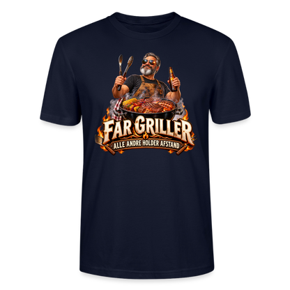 CityShirts - T-shirt - Far griller – Alle andre holder afstand - CS055 - marineblå