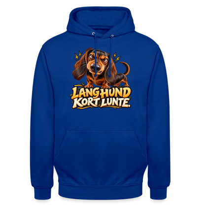 CityShirts - Hoodie - Lang Hund – Kort Lunte - CS026 - kongeblå