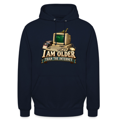 CityShirts - Hoodie - I am older than the internet - CS022 - marineblå