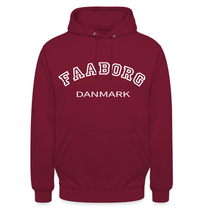CityShirt - Hoodie - Faaborg - bordeaux