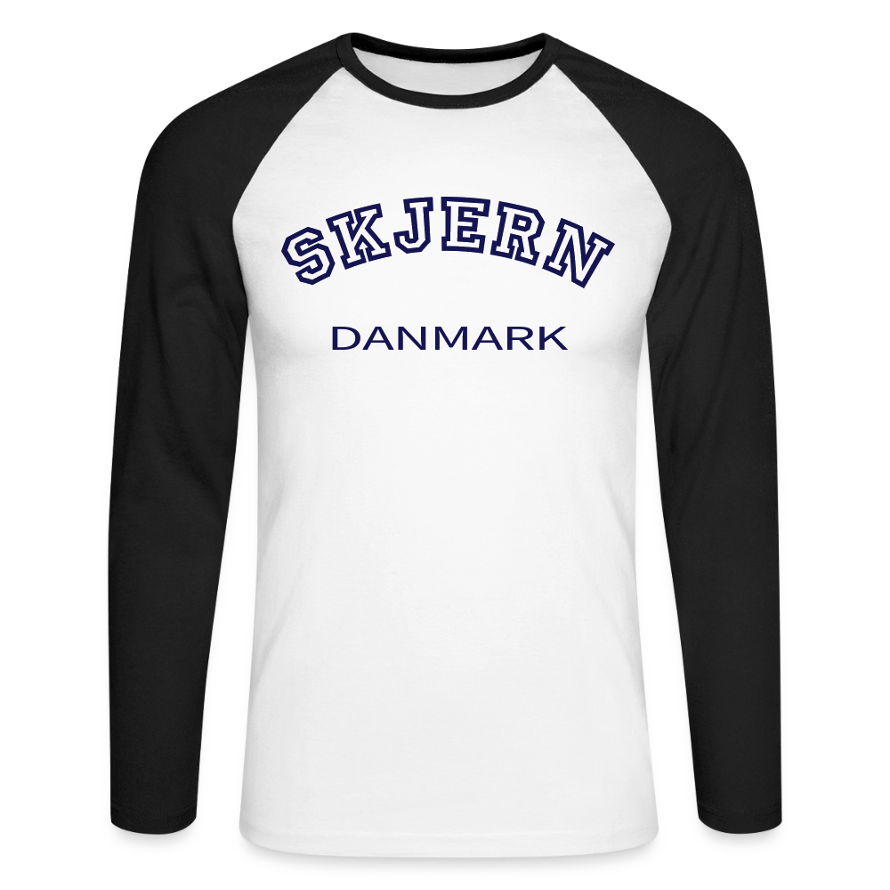 CityShirt - Baseball T-Shirt - Skjern - hvid/sort