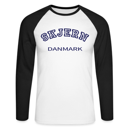 CityShirt - Baseball T-Shirt - Skjern - hvid/sort
