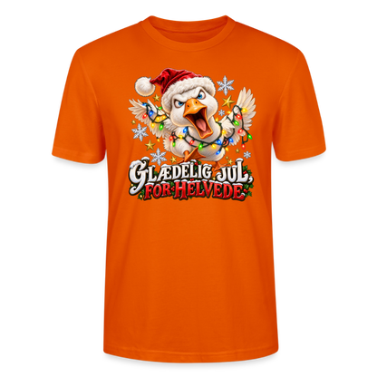 CityShirts - T-shirt - Glædelig jul, for helvede – julegås - CS025 - mørk orange