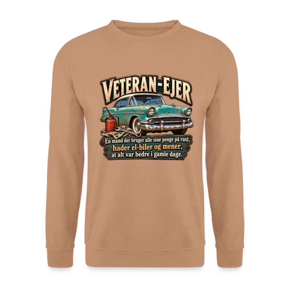 CityShirts - Sweatshirt - Veteran-ejer - CS017 - mokka
