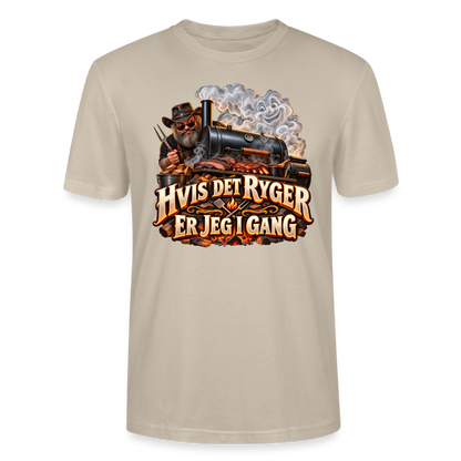 CityShirts - T-shirt - Hvis det ryger, er jeg i gang - CS051 - beige
