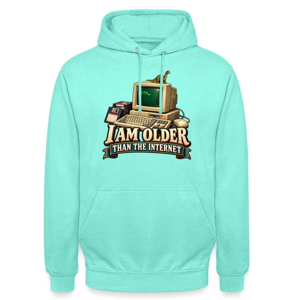 CityShirts - Hoodie - I am older than the internet - CS022 - mint