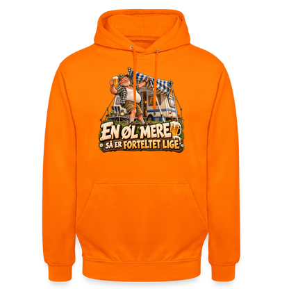 CityShirts - Hoodie - En øl mere, så er forteltet lige - CS039 - orange