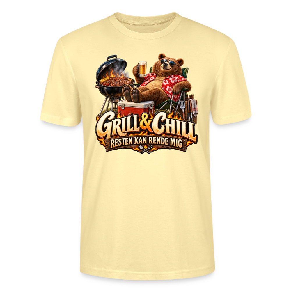 CityShirts - T-shirt - Grill & Chill – Resten kan rende mig - CS049 - cremefarvet