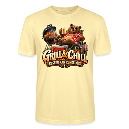 CityShirts - T-shirt - Grill & Chill – Resten kan rende mig - CS049 - cremefarvet