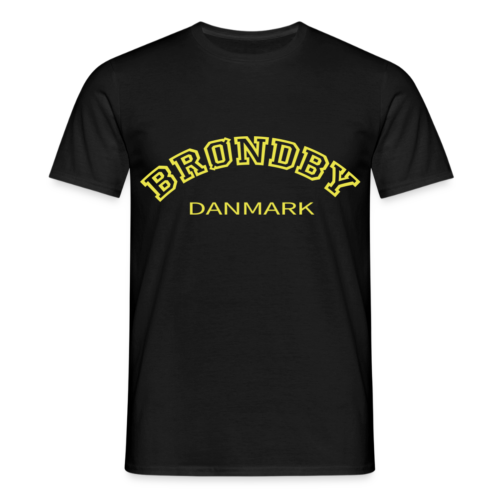 Herre-T-shirt - Brøndby - sort