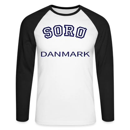 CityShirt - Baseball T-Shirt - Sorø - hvid/sort