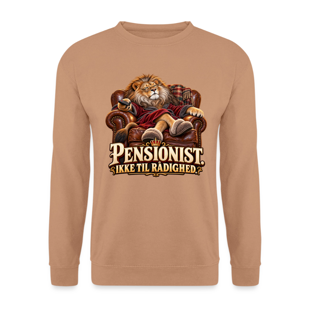 CityShirts - Sweatshirt - Pensionist. Ikke til rådighed. - CS030 - mokka