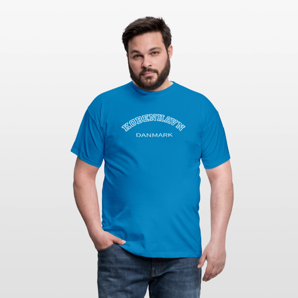 Herre-T-shirt - København - kongeblå
