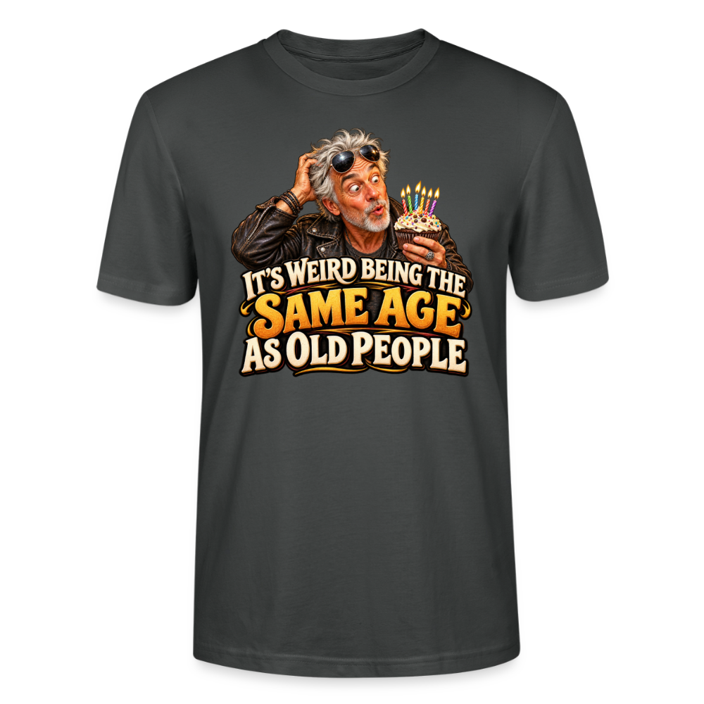 CityShirts - T-shirt - Same age as old people - CS018 - charcoal