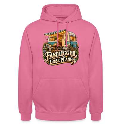 CityShirts - Hoodie - Fastligger. Løse planer. - CS031 - pink