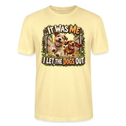 CityShirts - T-shirt - It was me – I let the dogs out - CS013 - cremefarvet
