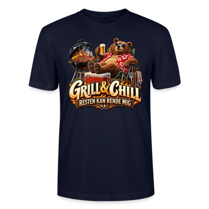 CityShirts - T-shirt - Grill & Chill – Resten kan rende mig - CS049 - marineblå