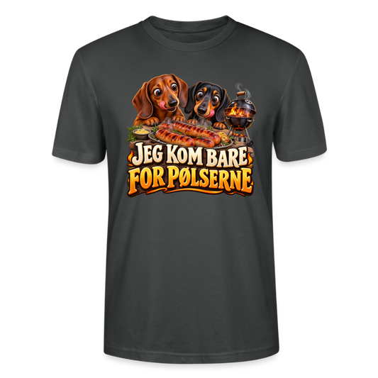 CityShirts - T-shirt - Jeg kom bare for pølserne - CS048 - charcoal