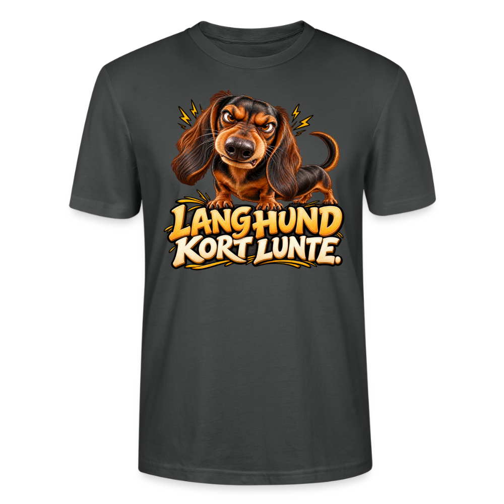 CityShirts - T-shirt - Lang Hund – Kort Lunte - CS026 - charcoal