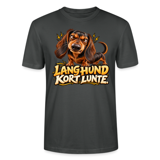 CityShirts - T-shirt - Lang Hund – Kort Lunte - CS026 - charcoal