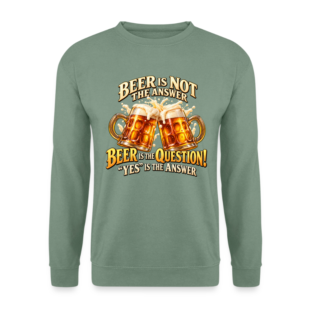 CityShirts - Sweatshirt - Beer - CS024 - grågrøn