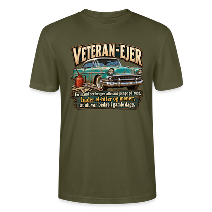 CityShirts - T-shirt - Veteran-ejer - CS017 - khaki