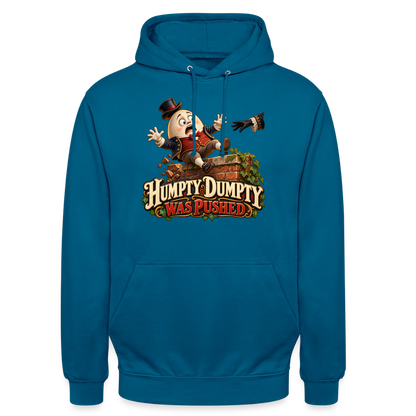 CityShirts - Hoodie - Humpty Dumpty was pushed - CS016 - dybt havblå 
