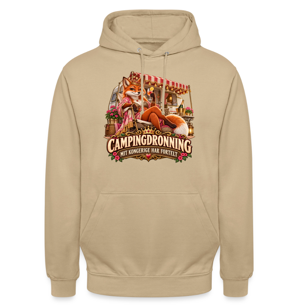 CityShirts - Hoodie - Campingdronning – Mit kongerige har fortelt - CS042 - beige