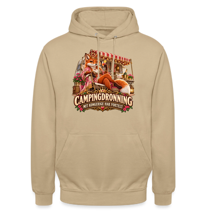 CityShirts - Hoodie - Campingdronning – Mit kongerige har fortelt - CS042 - beige