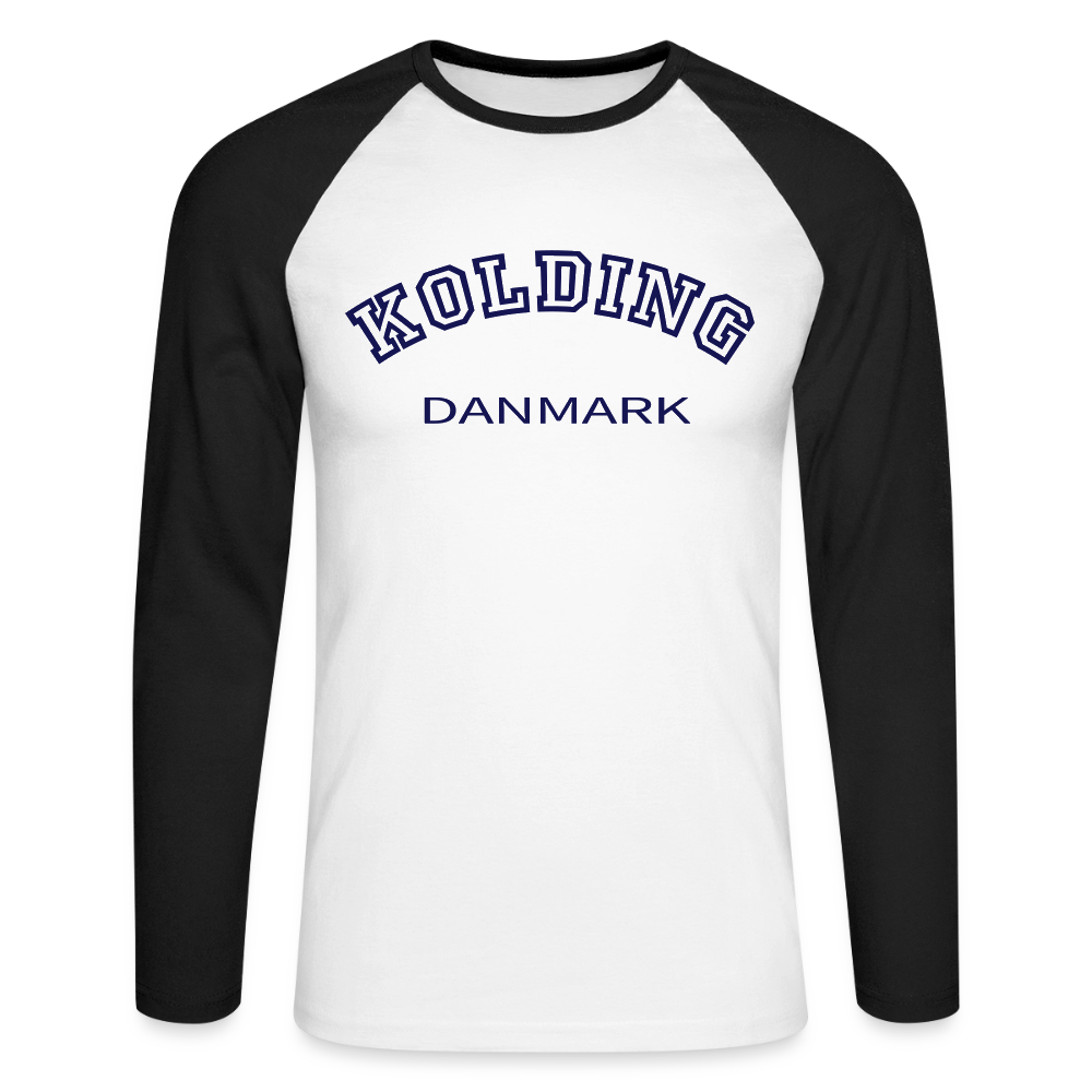 CityShirt - Baseball T-Shirt - Kolding - hvid/sort