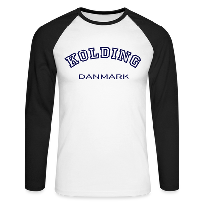 CityShirt - Baseball T-Shirt - Kolding - hvid/sort