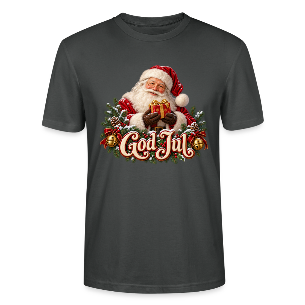 CityShirts - T-shirt - God Jul – klassisk julemand - CS058 - charcoal