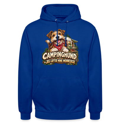 CityShirts - Hoodie - Campinghund – Jeg lufter mine mennesker - CS041 - kongeblå