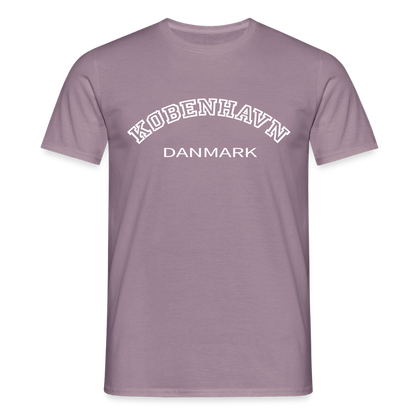 Herre-T-shirt - København - lillagrå 