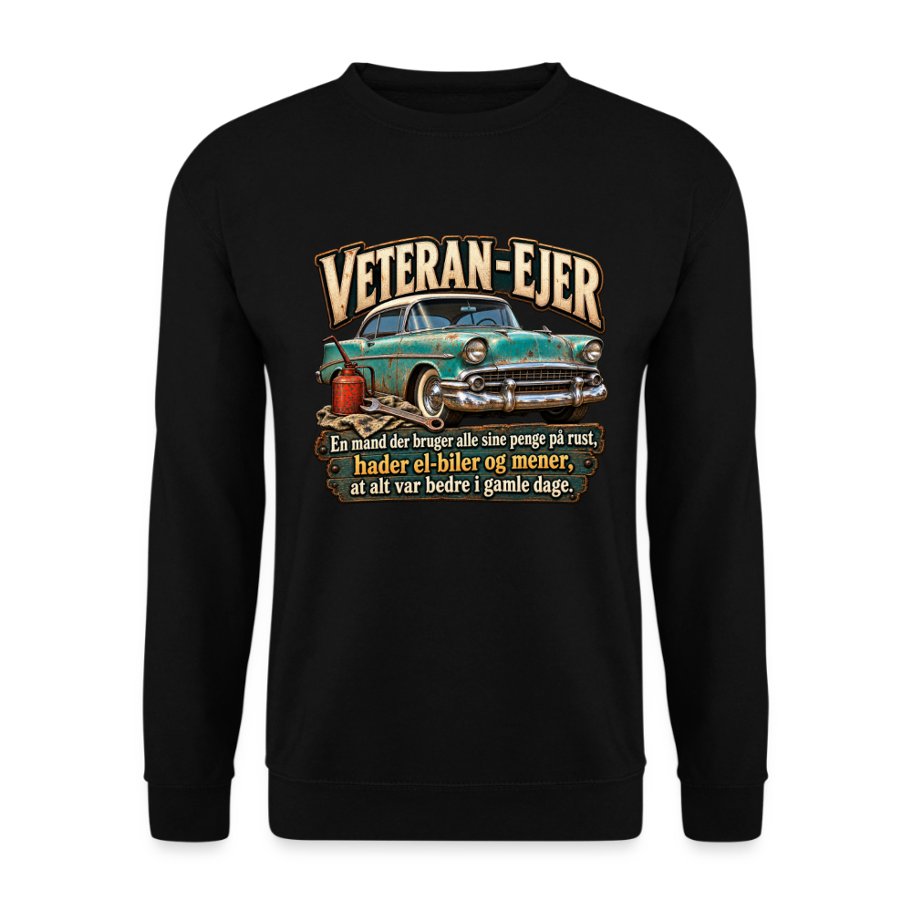CityShirts - Sweatshirt - Veteran-ejer - CS017 - sort