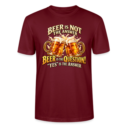 CityShirts - T-shirt - Beer - CS024 - burgunder-rød
