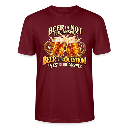CityShirts - T-shirt - Beer - CS024 - burgunder-rød