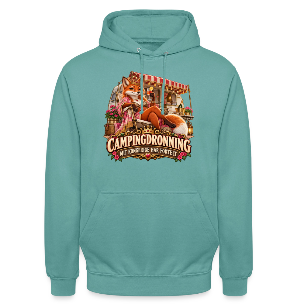 CityShirts - Hoodie - Campingdronning – Mit kongerige har fortelt - CS042 - pastelturkis