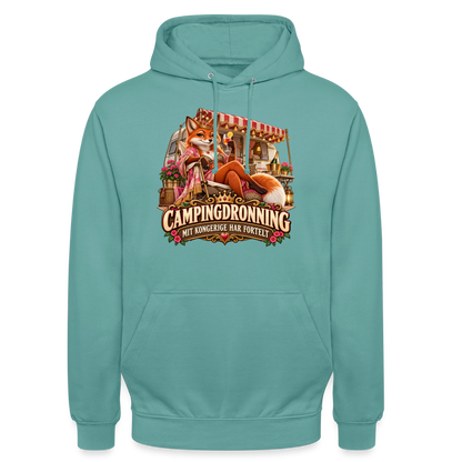 CityShirts - Hoodie - Campingdronning – Mit kongerige har fortelt - CS042 - pastelturkis