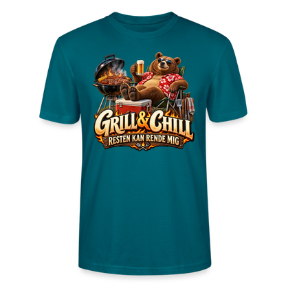 CityShirts - T-shirt - Grill & Chill – Resten kan rende mig - CS049 - havblå