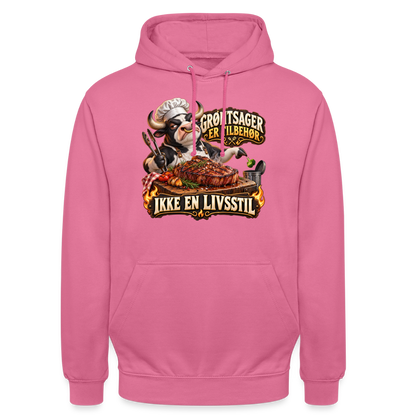 CityShirts - Hoodie - Grøntsager er tilbehør – Ikke en livsstil - CS053 - pink