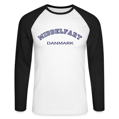 CityShirt - Baseball T-Shirt - Middelfart - hvid/sort