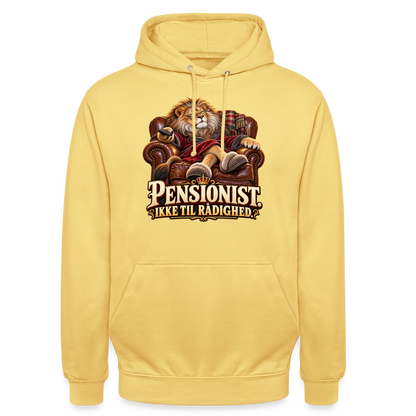 CityShirts - Hoodie - Pensionist. Ikke til rådighed. - CS030 - citrongul