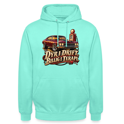 CityShirts - Hoodie - Dyr i drift. Billig i terapi. – V8 - CS029 - mint